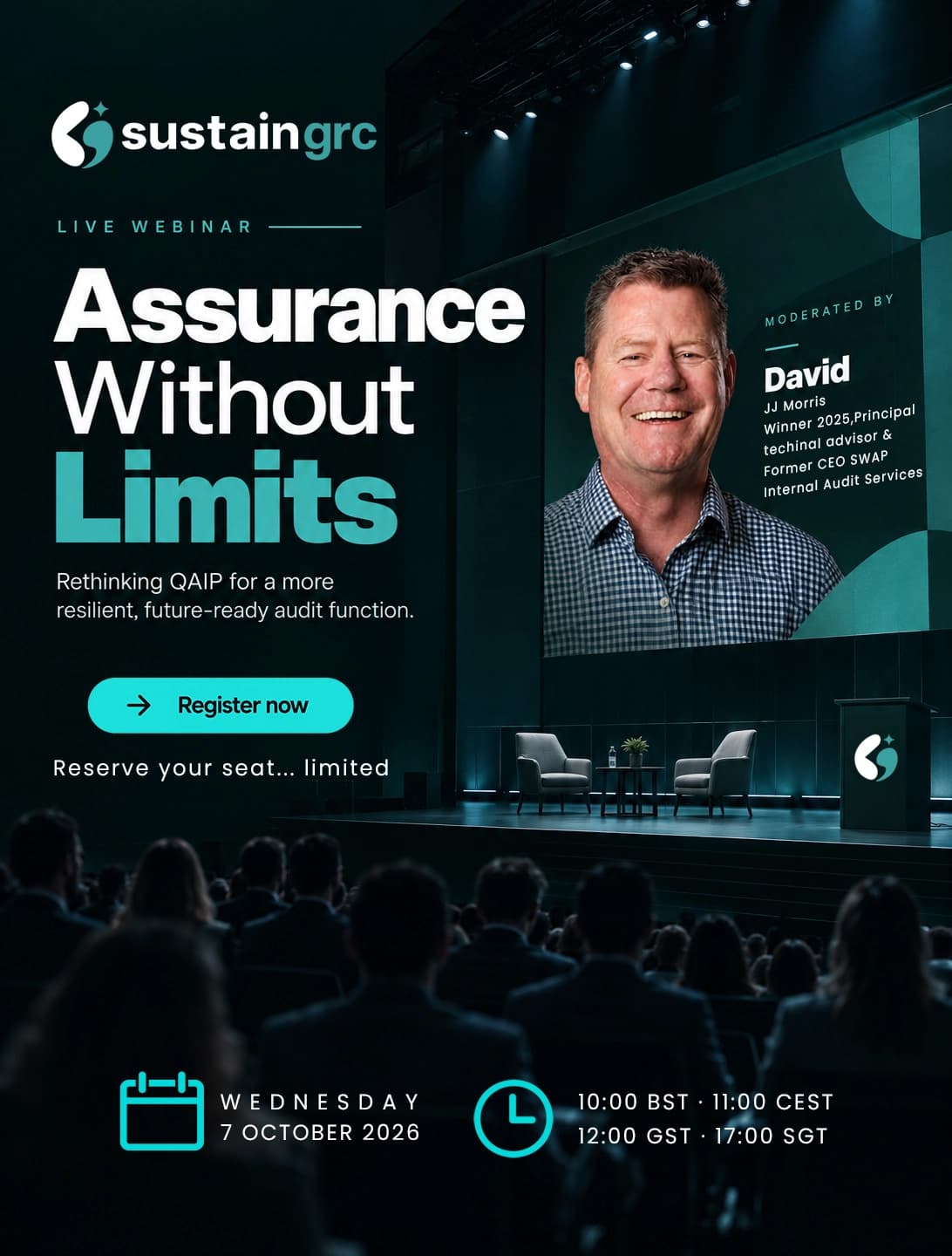 Assurance Without Limits — live webinar moderated by David Hill